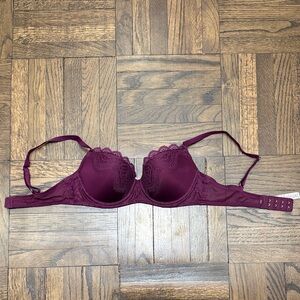 Victoria's Secret Burgundy Lace Bra